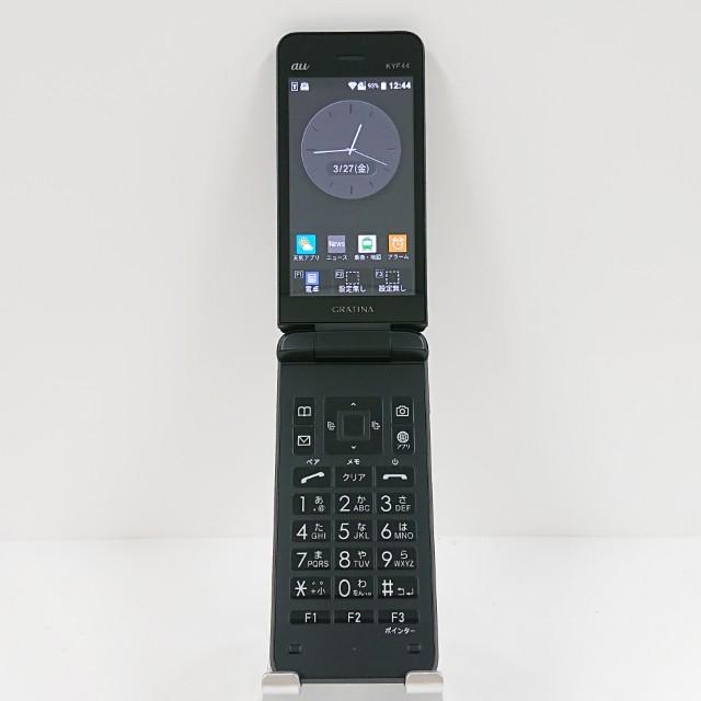 GRATINA KYF44 au ブラック 送料無料 即決 本体 c18397 : アーク