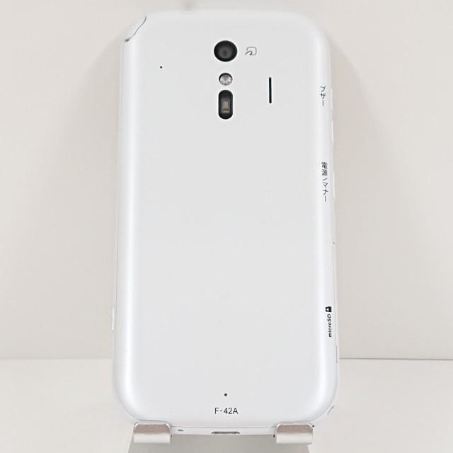 らくらくスマートフォン F-42A ドコモ ホワイト 送料無料 即決 本体