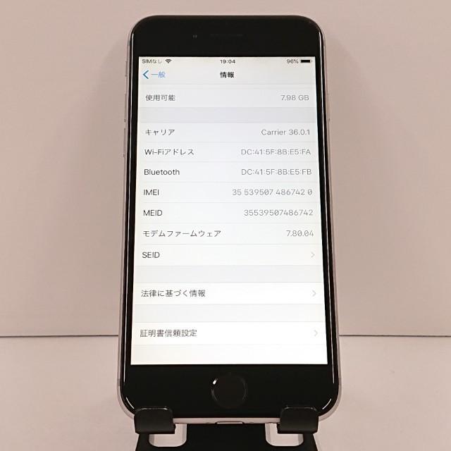 iPhone6 16GB SIMフリー スペースグレイ 送料無料 即決 本体 c19252