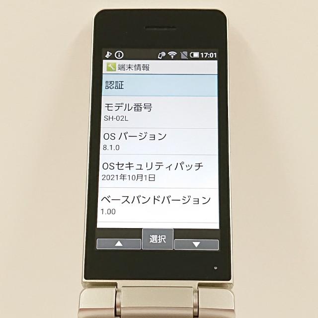 新品 AQUOS SH-02L ゴールドモデル 本体 AQUOS ケータイ SH-02L ドコモ ゴールド 送料無料 即決 本体 c19606