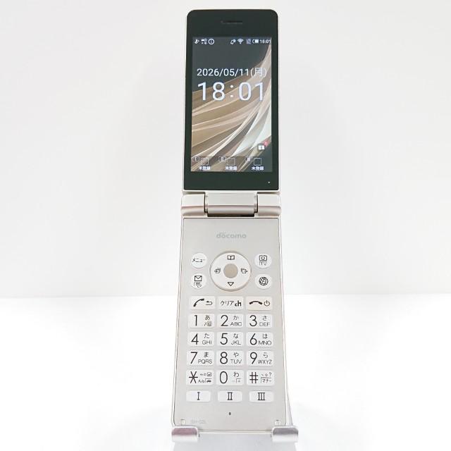 【良品】SH-02L AQUOS ゴールド 本体 AQUOS ケータイ SH-02L ドコモ ゴールド 送料無料 即決 本体 c19610