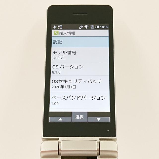 AQUOS ケータイ SH-02L ドコモ ゴールド 送料無料 即決 本体 c19611