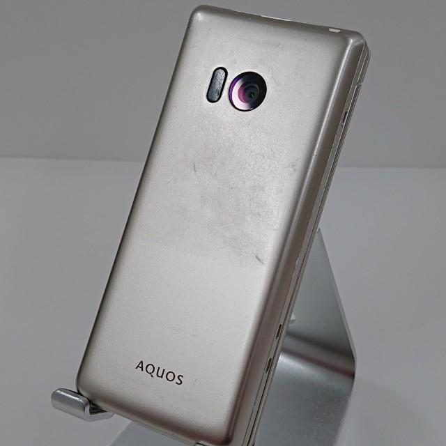 AQUOS ケータイ SH-02L ドコモ ゴールド 送料無料 即決 本体 c19611