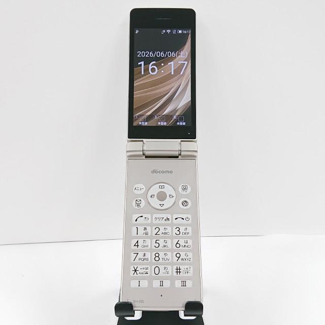 AQUOS ケータイ SH-02L ドコモ ゴールド 送料無料 即決 本体 c19705