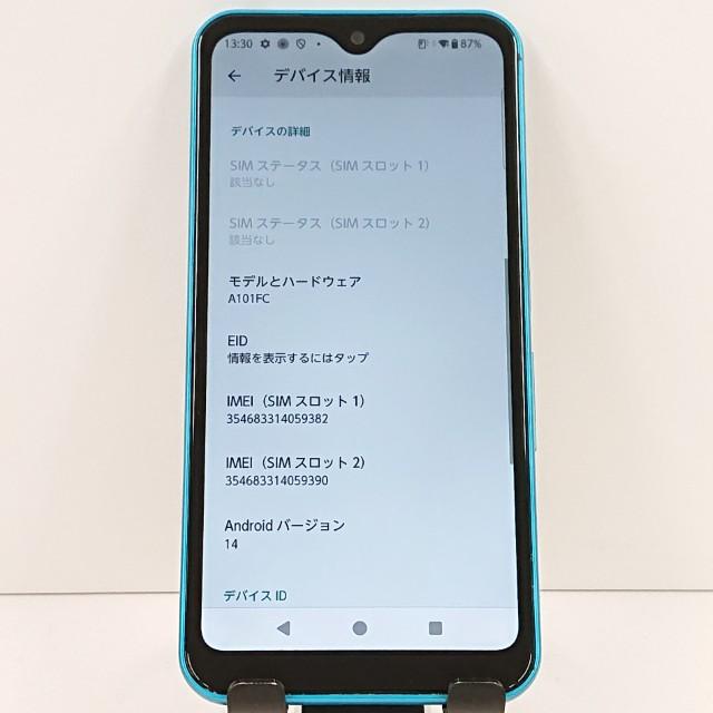 arrows We A101FC SoftBank ターコイズ 送料無料 即決 本体 c19828