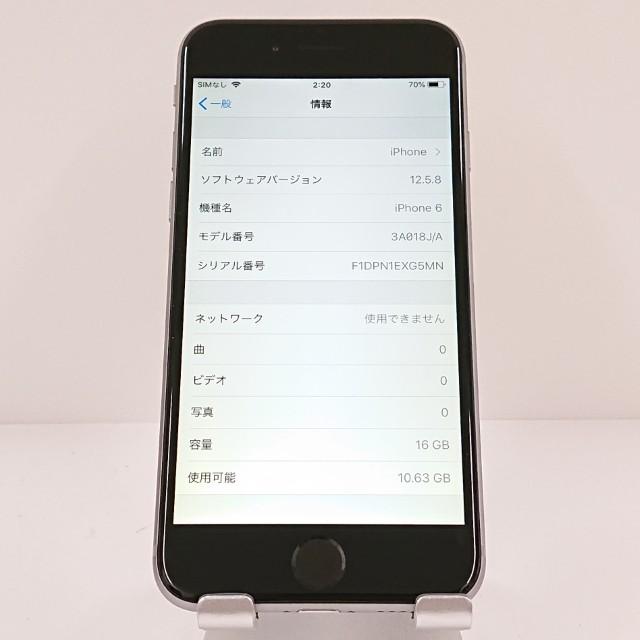 iPhone6 16GB SoftBank スペースグレイ 送料無料 即決 本体 c19877 