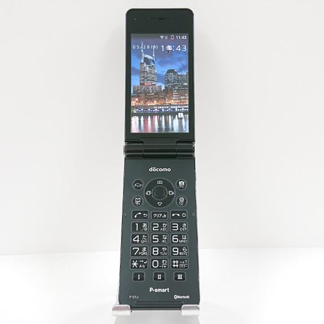 超美品 ドコモ P-01J BLACK ブラック 黒 ガラケーガラホ 通信確認済 P-smart ケータイ P-01J ドコモ ブラック 送料無料 即決 本体 c20224