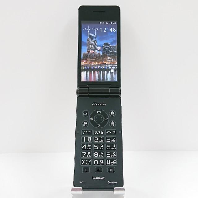 P-smart ケータイ P-01J ドコモ ブラック 送料無料 即決 本体 c20247