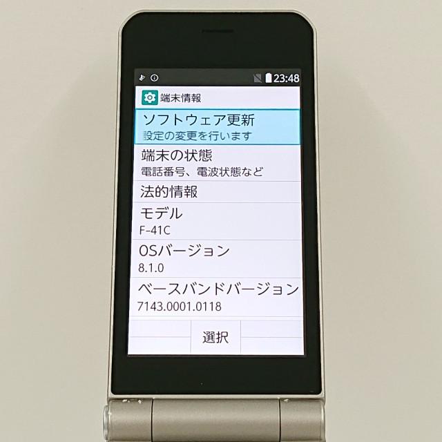 超美品　docomo arrows ケータイ ベーシック F-41C ゴールド arrows ケータイ ベーシック F-41C ドコモ ゴールド 送料無料 即決