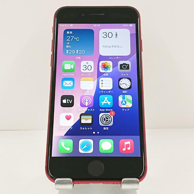 iPhoneSE 第2世代 64GB SIMフリー レッド 送料無料 即決 本体 c20367