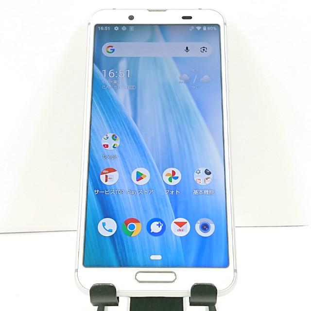 AQUOS - AQUOS sense3 ホワイト au SHV45 simフリー AQUOS sense3 SHV45 au シルバーホワイト 送料無料 即決 本体 c20445