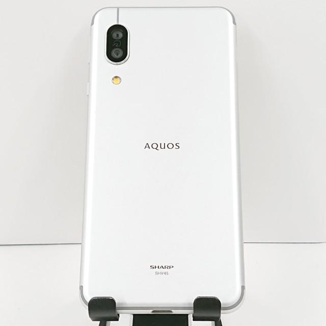 AQUOS - AQUOS sense3 ホワイト au SHV45 simフリー AQUOS sense3 SHV45 au シルバーホワイト 送料無料 即決 本体 c20445