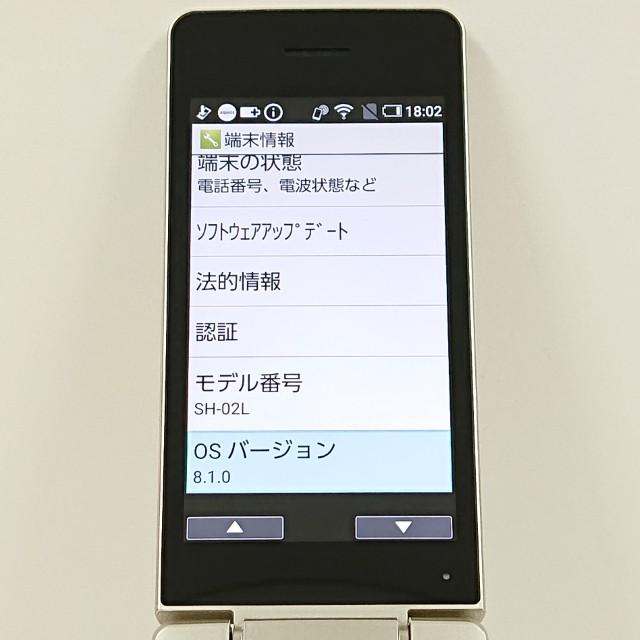 AQUOS ケータイ SH-02L ドコモ ゴールド 送料無料 即決 本体 c20452