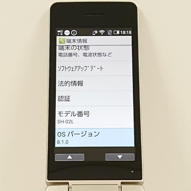 AQUOS ケータイ SH-02L ドコモ ゴールド 送料無料 即決 本体 c20454