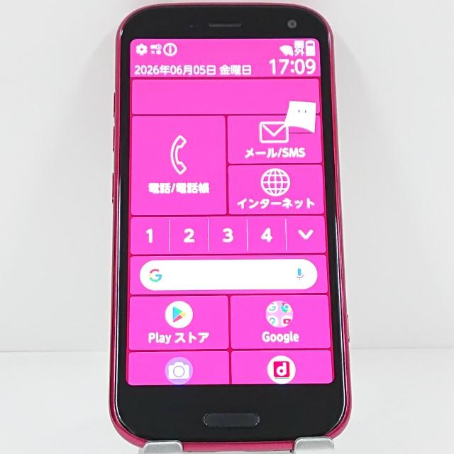 美品 NTT docomo らくらくスマートフォン F-52B ピンク らくらくスマートフォン F-52B ドコモ ピンク 送料無料 即決 本体