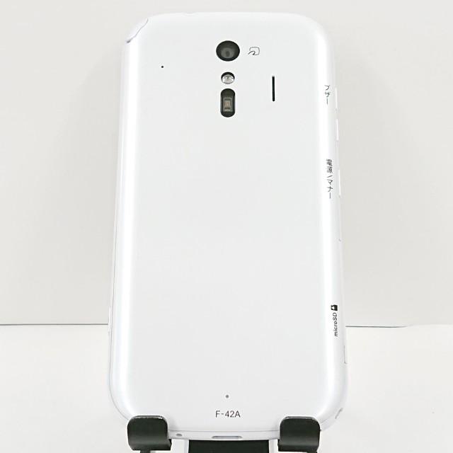 らくらくスマートフォン F-42A ドコモ ホワイト 送料無料 即決 本体