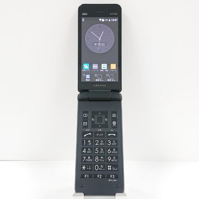 GRATINA KYF42 au ブラック 送料無料 即決 本体 c20681 : アーク