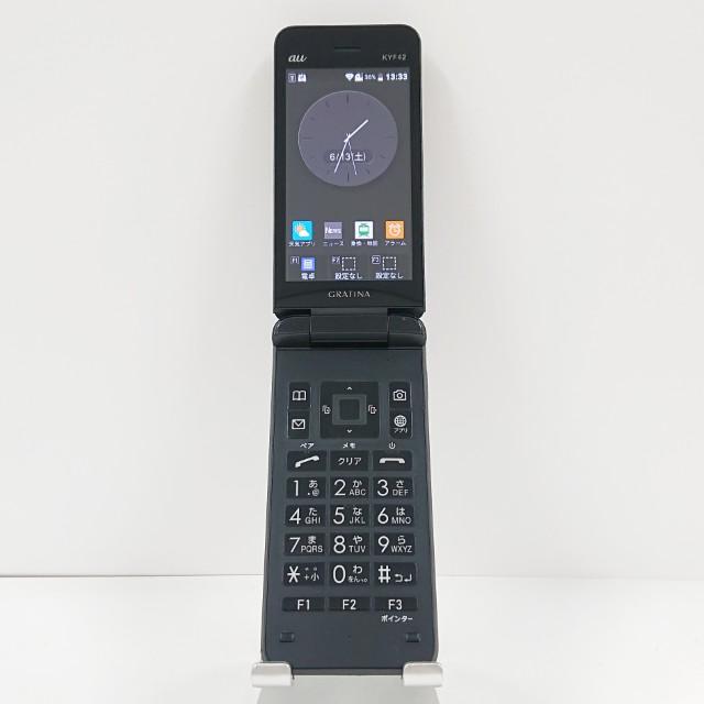 GRATINA KYF42 au ブラック 送料無料 即決 本体 c20683 : アーク