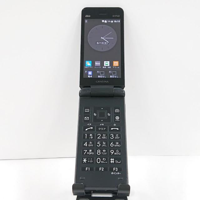 GRATINA KYF42 au ブラック 送料無料 即決 本体 c20687 : アーク