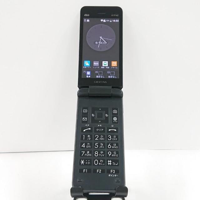 GRATINA KYF42 au ブラック 送料無料 即決 本体 c20692 : アーク