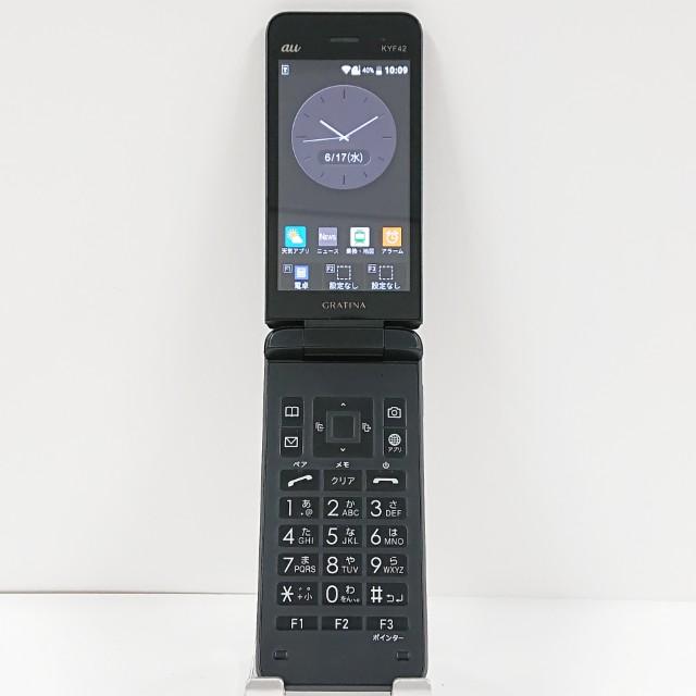 GRATINA KYF42 au ブラック 送料無料 即決 本体 c20694 : アーク 
