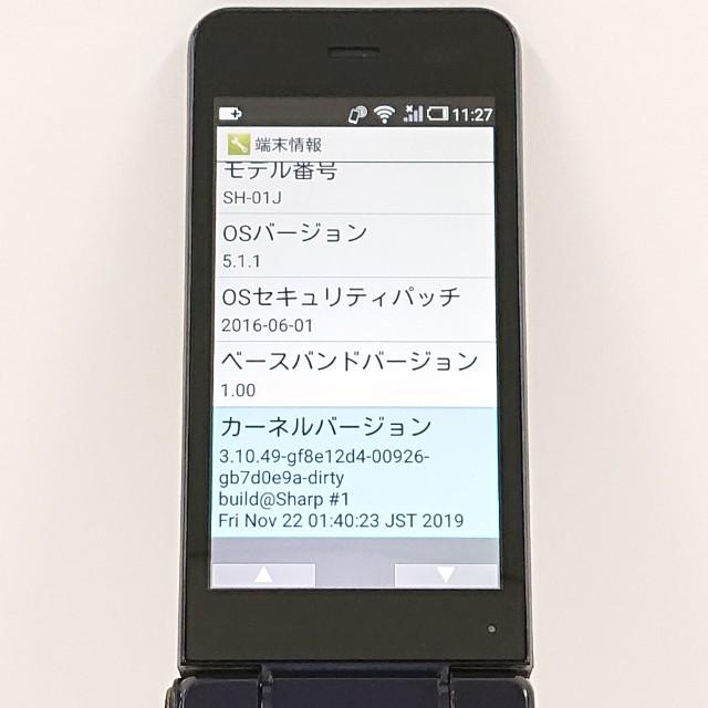 AQUOS ケータイ SH-01J ドコモ ブルーブラック 送料無料 即決 本体