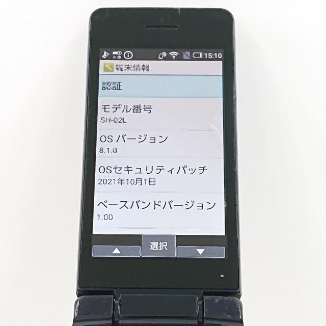 AQUOS ケータイ SH-02L ドコモ ブラック 送料無料 即決 本体 c20756