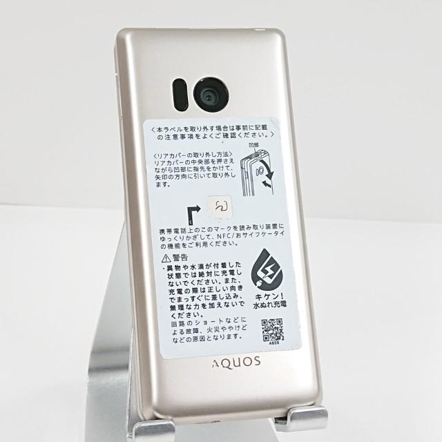 AQUOS ケータイ SH-02L ドコモ ゴールド 送料無料 即決 本体 c20779