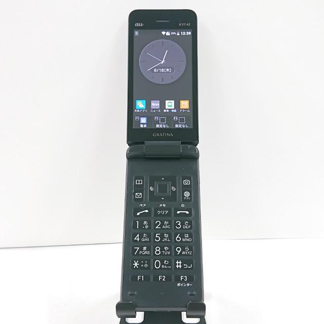 GRATINA KYF42 au ブラック 送料無料 即決 本体 c20817 : アーク