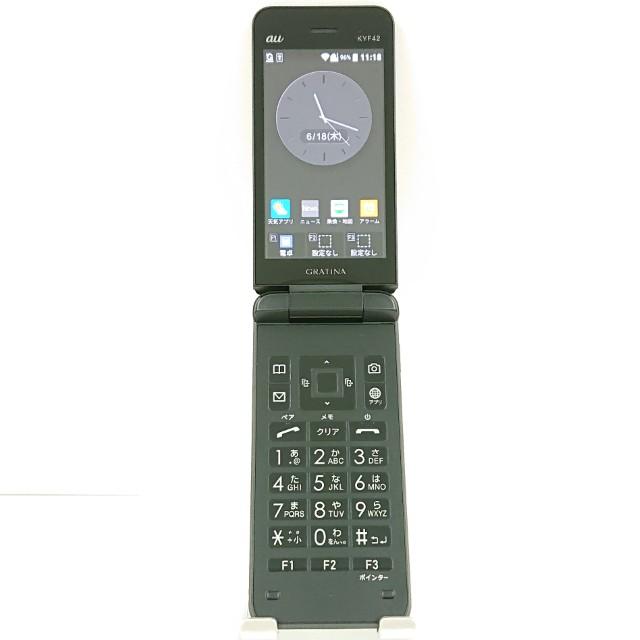 GRATINA KYF42 au ブラック 送料無料 即決 本体 c20839 : アーク