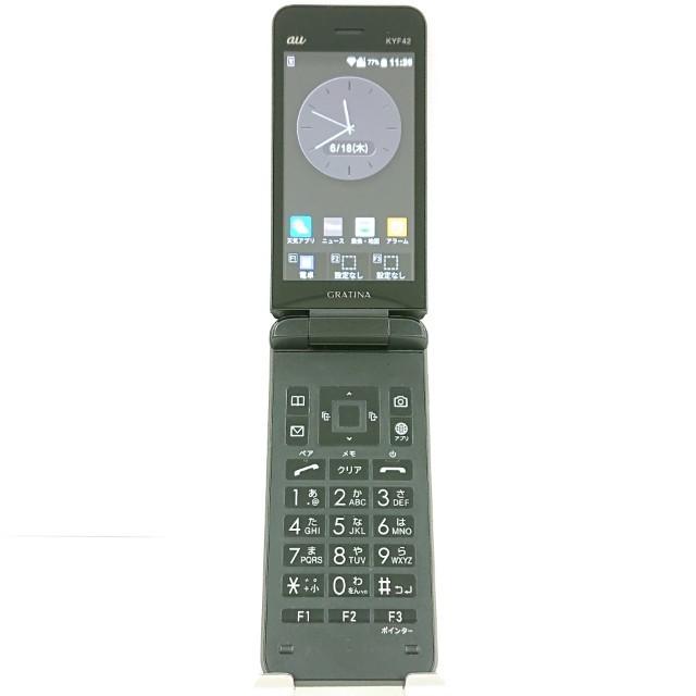 GRATINA KYF42 au ブラック 送料無料 即決 本体 c20844 : アーク