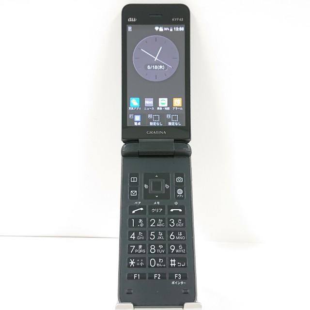 GRATINA KYF42 au ブラック 送料無料 即決 本体 c20849 : アーク