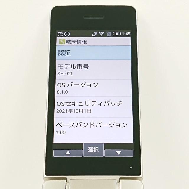 ジャンク品】AQUOS ケータイ SH-02L ドコモ ゴールド 送料無料 即決