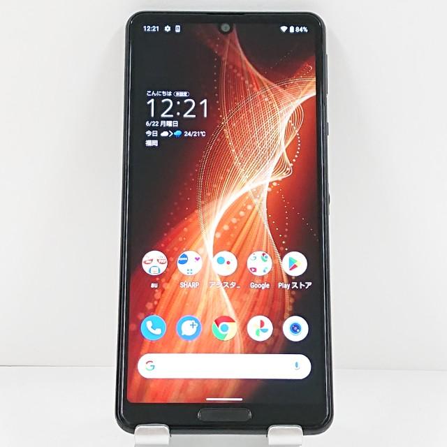 AQUOS sense5G SHG03 au ブラック 送料無料 即決 本体 c20881 : アーク