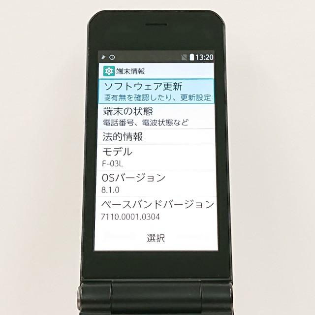 arrows ケータイ F-03L ドコモ ブラック 送料無料 即決 本体 c20889