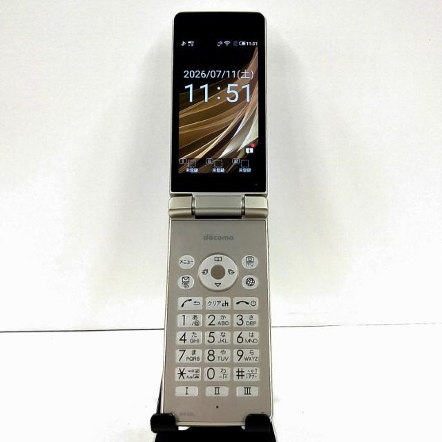 AQUOS ケータイ SH-02L ドコモ ゴールド 送料無料 即決 本体 c21006