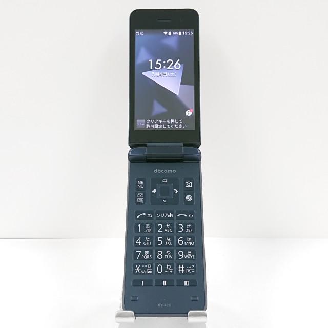 【美品】DIGNO KY-42C docomo 折りたたみ式 ブラック DIGNO ケータイ KY-42C ドコモ ブラック 送料無料 即決 本体 c21295