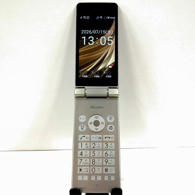 AQUOS ケータイ SH-02L ドコモ ゴールド 送料無料 即決 本体 c21337