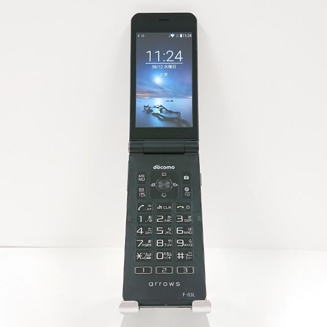arrows ケータイ F-03L ドコモ ブラック 送料無料 即決 本体 c22001