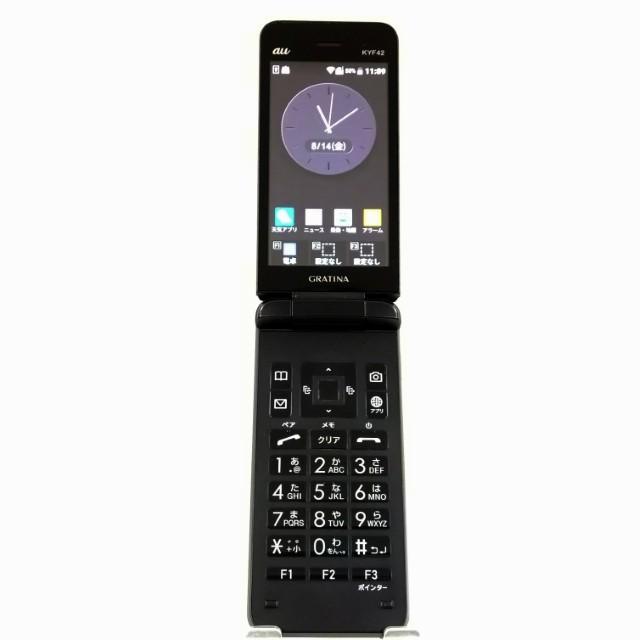 au　GRATINA KYF42　ブラック　【新品未使用】 訳アリ品】GRATINA KYF42 au ブラック 送料無料 即決 本体 c22116