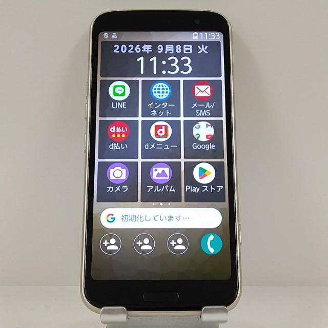 らくらくスマートフォン F-53E ドコモ ゴールド 送料無料 即決 本体
