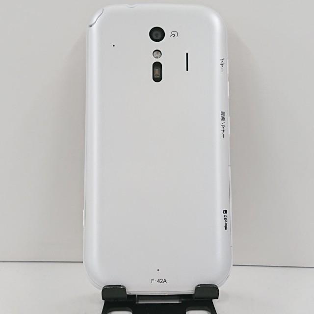 らくらくスマートフォン F-42A ドコモ ホワイト 送料無料 即決 本体