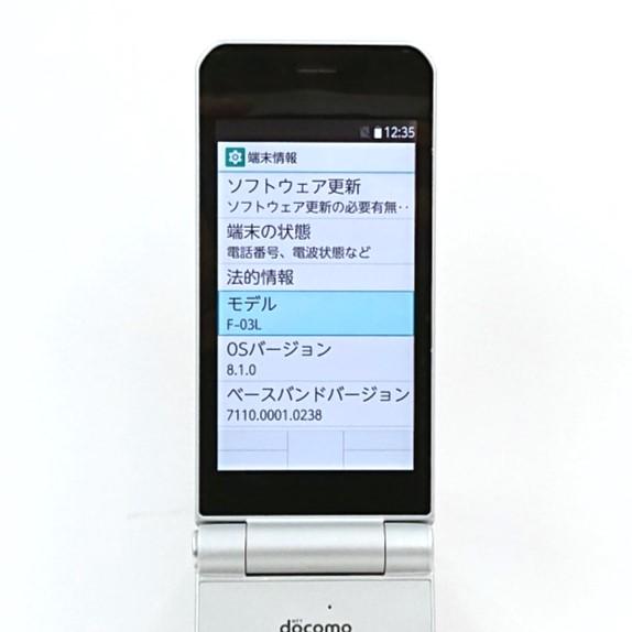 arrows ケータイ F-03L docomo シルバー 送料無料 即決 本体 n07291