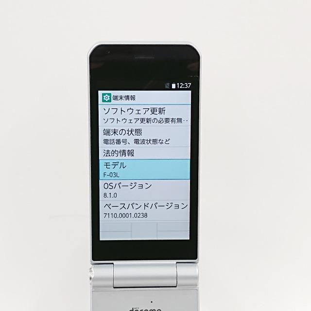 arrows ケータイ F-03L docomo シルバー 送料無料 即決 本体 n07296