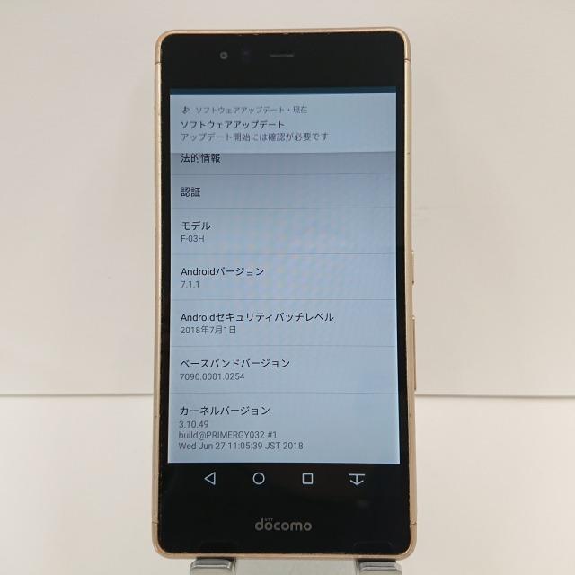 arrows SV F-03H docomo ゴールド 送料無料 即決 本体 n07759 : アーク