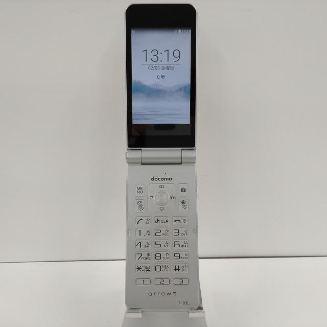 arrows ケータイ F-03L docomo シルバー 送料無料 即決 本体 n09605