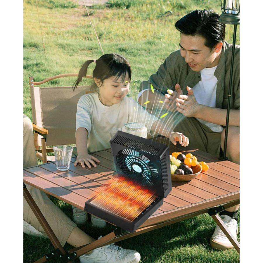 2026新登場！分離型ソーラーパネル】ソーラー扇風機 屋外 6000mAh大