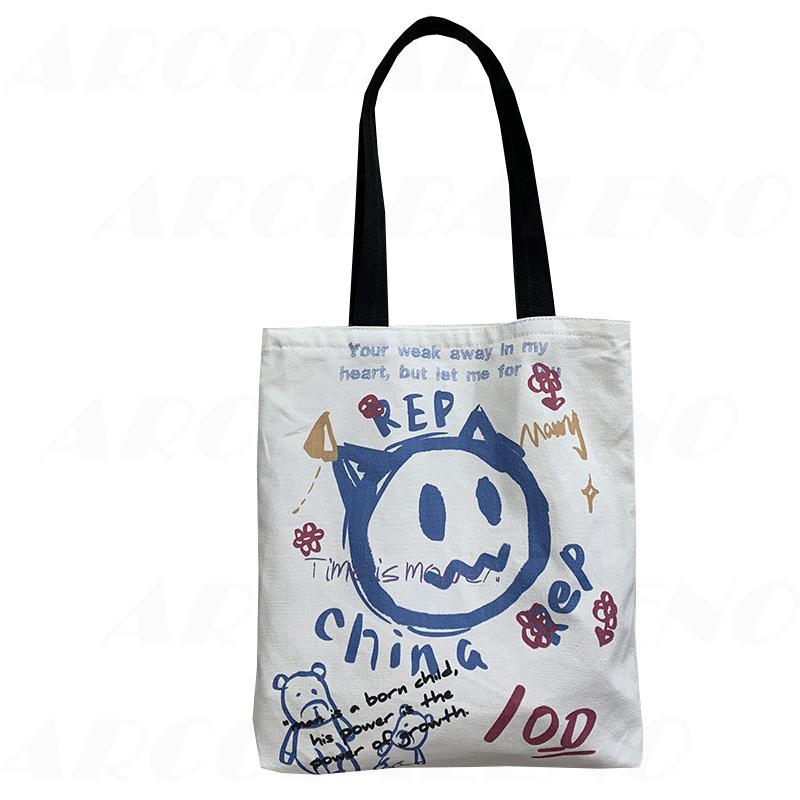 トートバッグ 可愛いバッグ 高校生 学生 斜めがけ 通学 韓国バッグ 帆布 大きめ おしゃれ ギャル Pc収納 本 カバン ファッション Ins 帆布 Jhi054 Arcobaleno 通販 Yahoo ショッピング