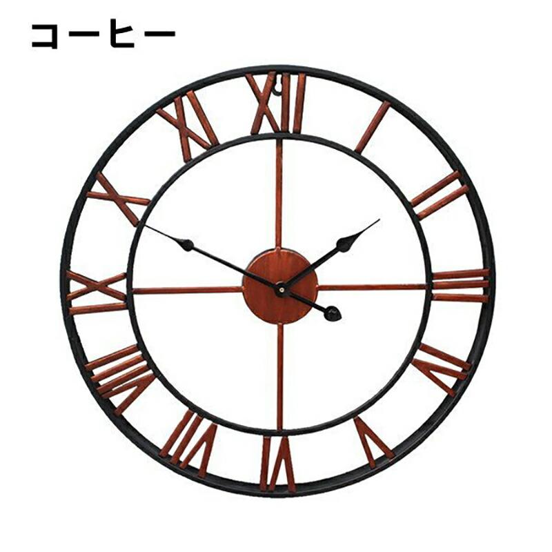 壁掛け時計 おしゃれ 掛け時計 北欧 40cm/60cm 静音 ウォールクロック