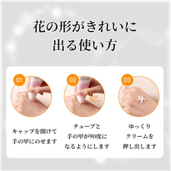[花の形に絞れる]ジュナムハンドフラワーホワイトチューリップの香り 30ml｜シアバター配合 アロエベラ ハンドクリーム 保湿 韓国コスメ ギフト Angellooka |  | 07